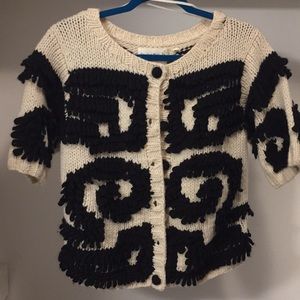 Black and white cardigan